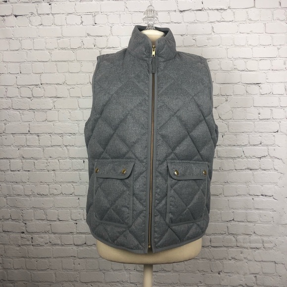 J. Crew Jackets & Blazers - J crew excursion quilted down vest, size large